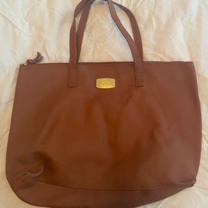 Joy Mangano Brown Leather Bag